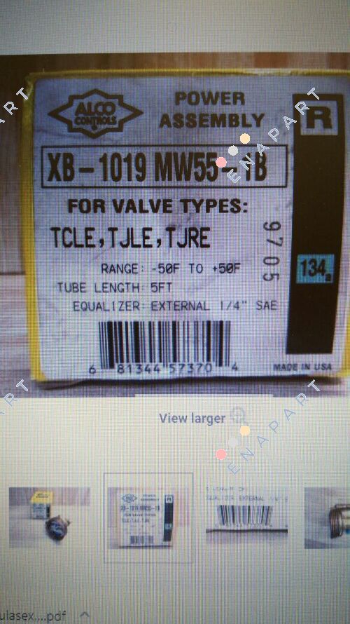 P/N: 803379, Type: XB1019-MW55-1B valvola top