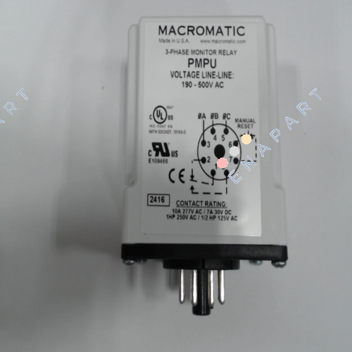 193599301 Daikin McQuay 193599301 MONITOR DI FASE RELÈ 109-500VAC 10A/277V, 7A/30V, SPDT 8PIN