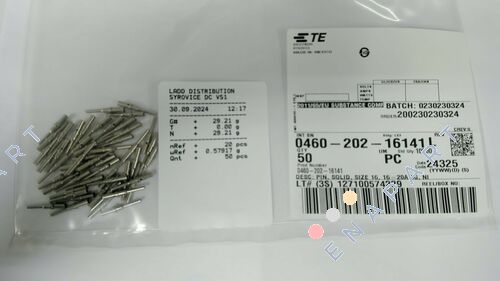 0460-202-16141 Contatti in nichel Crimp 16-20 AWG Power, lavorati