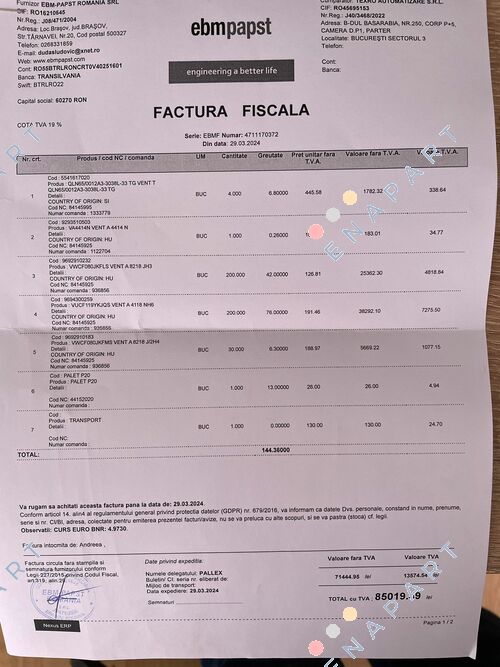 QLN65/0012A3.3038L33TG soffiatore