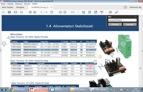 11E016401 / EMAS10 / 24AC / C alimentatori stabilizzati