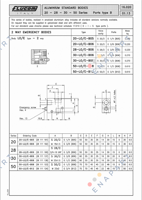 28 LO E B06 Valvola elettromagnetica