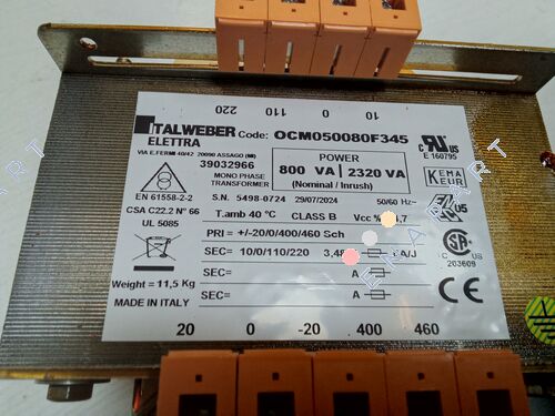 CTOCM050080F345 TRASFORMATORE