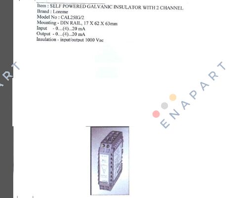 CAL25IG/2  GALVANICA INSULATOR