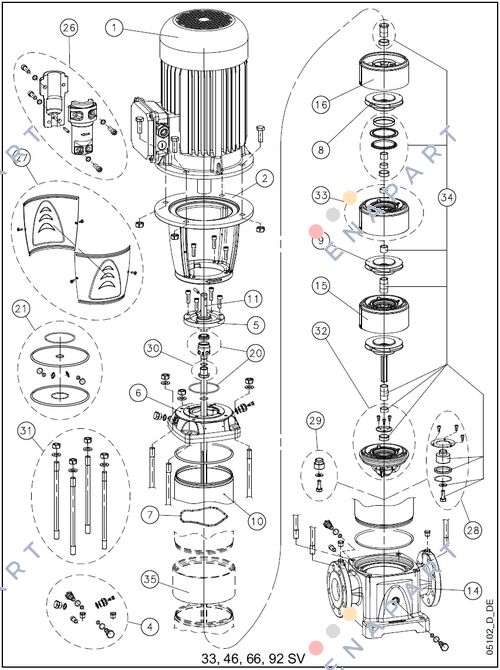 KL01AC0 - KIT SV33/46/66/92 M.SEAL+OR EP KIT DI SIGILLATURA