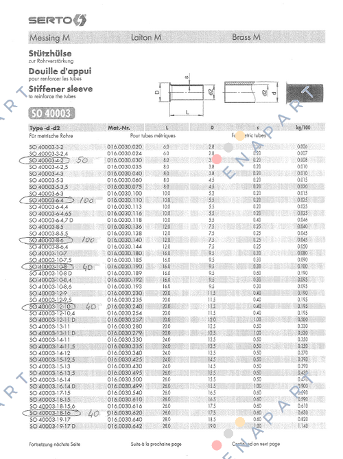 SO 40003-18-16 (016.0030.620)  Stützhüls a