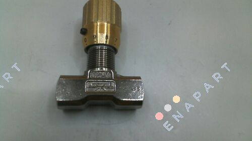 240-070-01000   /  FT1237/2-01-18 Throttle valvola 1/8 "in ottone max 210 bar - 2,2 l / min.