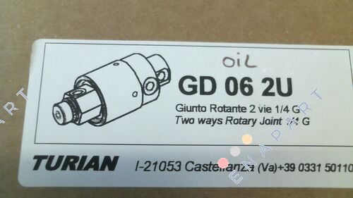 GD 06 2U Ingresso rotativo a doppio canale DN6